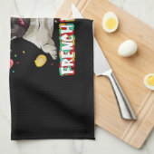 Linge De Cuisine Frenchie Gift| Le Bunny de Pâques (Quart Plié)