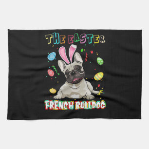 Linge De Cuisine Frenchie Gift  Le Bunny de Pâques