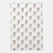 Linge De Cuisine Frenchie (Tricolore bleu) (Vertical)