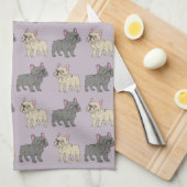 Linge De Cuisine Frenchies, Purple (Quart Plié)