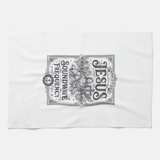 Linge De Cuisine Fréquence d'onde sonore de Jésus Fréquence d'onde  (Horizontal)
