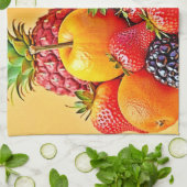 Linge De Cuisine Fresh Bounty: Vibrant Fruit Harvest Design  (Plié)