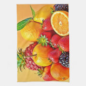 Linge De Cuisine Fresh Bounty: Vibrant Fruit Harvest Design  (Vertical)