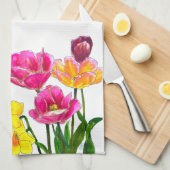 Linge De Cuisine Fresh-Picked Tulips Kitchen Towels (Quart Plié)