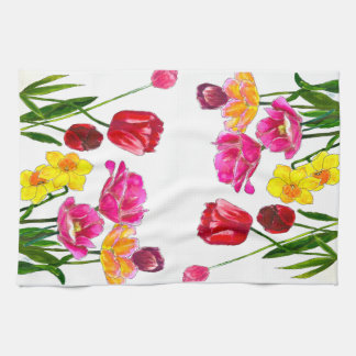 Linge De Cuisine Fresh-Picked Tulips Kitchen Towels