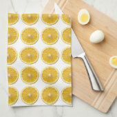 Linge De Cuisine Fresh Yellow Lemon Slice Citrus Pattern Kitchen (Quart Plié)