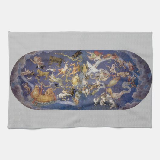 Linge De Cuisine Fresque céleste des constellations d'astronomie vi (Horizontal)