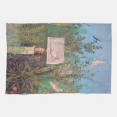 Linge De Cuisine Fresque d'une scène de jardin, Pompéi (Horizontal)