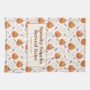 Linge De Cuisine Friandises effrayantes servies ici Halloween