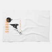 Linge De Cuisine Friandises pour chat d'Halloween (Horizontal)