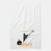 Linge De Cuisine Friandises pour chat d'Halloween (Vertical)