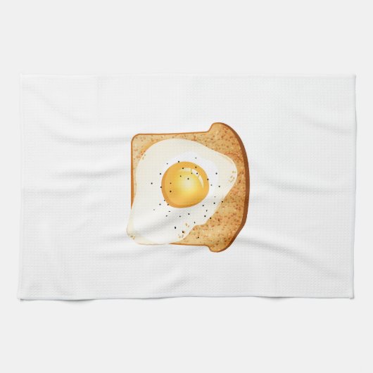 Linge De Cuisine Fried egg on toast (Horizontal)