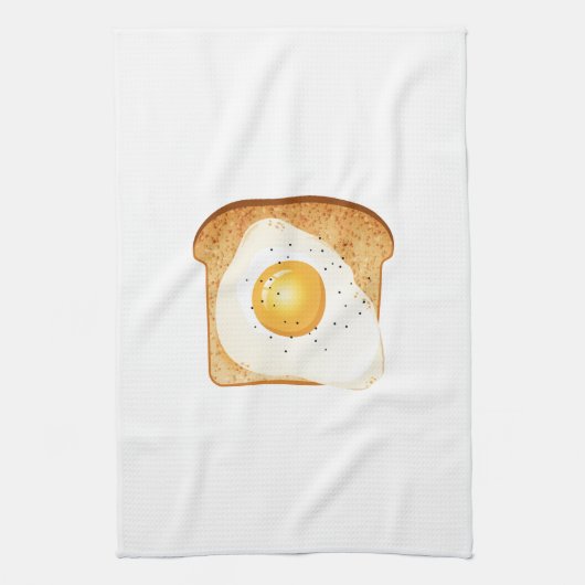 Linge De Cuisine Fried egg on toast (Vertical)