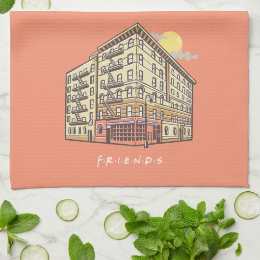 Linge De Cuisine FRIENDS™ | L'immeuble de l'appartement de Monica (Plié)