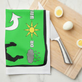 Linge De Cuisine Frisbee final la pluie et le beau temps (Quart Plié)