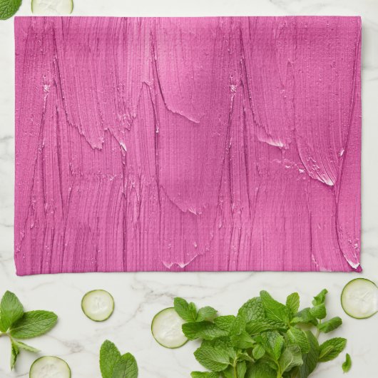 Linge De Cuisine Froid de gâteau rose (Plié)