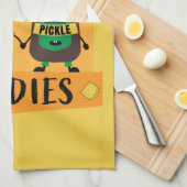 Linge De Cuisine Fromage Au Cheddar Britannique Et Amateurs De Pick (Quart Plié)