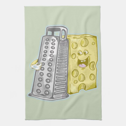 Linge De Cuisine Fromage et fromage amusant (Vertical)