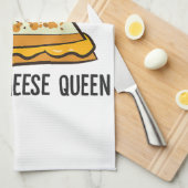 Linge De Cuisine Fromage Grillé Queen Funny Fromage Grillé (Quart Plié)