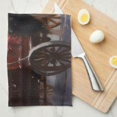 Linge De Cuisine Frontière Collie Festive de Noël (Quart Plié)