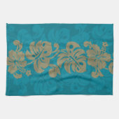 Linge De Cuisine Frontière de Kalakaua Hawaiian Hibiscus KL303 (Horizontal)
