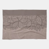 Linge De Cuisine Frontière et arrière - plan de motif de feuille (Horizontal)