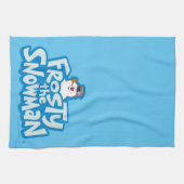 Linge De Cuisine Frosty the Snowman™ | Logo empilé gelé (Horizontal)