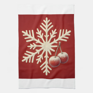 Linge De Cuisine Frozen Cherry Snowflake – Winter Magic Design