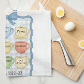 Linge De Cuisine Fruit bleu de l'Esprit (Quart Plié)