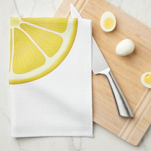 Linge De Cuisine Fruit Citrus citron (Quart Plié)