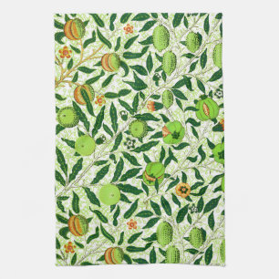 Linge De Cuisine Fruit exotique de William Morris, vert de chaux