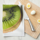Linge De Cuisine Fruit kiwi vert (Quart Plié)