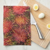 Linge De Cuisine Fruit tropical de ramboutan (Quart Plié)