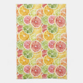 Linge De Cuisine Fruits Citriques Lime Citron Orange Pamplemousse (Vertical)