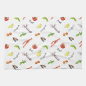 Linge De Cuisine Fruits De Mer Frais Sur Mesure (Horizontal)