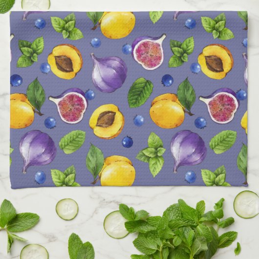 Linge De Cuisine Fruits d'été (Plié)