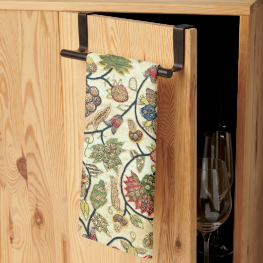 Linge De Cuisine Fruits et fleurs de broderie (Pliage en tiers)