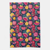 Linge De Cuisine Fruits et Fleurs Tropicaux (Vertical)