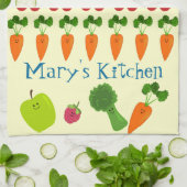 Linge De Cuisine Fruits et légume personnalisés (Plié)