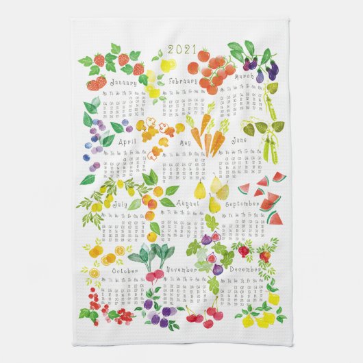 Linge De Cuisine Fruits et Veggies (Vertical)