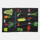 Linge De Cuisine Fruits mignons et légume personnalisés (Horizontal)