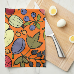 Linge De Cuisine Fruits mignons motif l Orange jardin