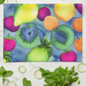 Linge De Cuisine Fruits motif sans soudure (Plié)