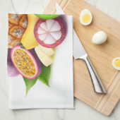 Linge De Cuisine Fruits tropicaux (Quart Plié)