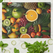 Linge De Cuisine Fruits tropicaux (Plié)