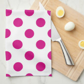 Linge De Cuisine Fuchsia polka (Quart Plié)