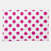 Linge De Cuisine Fuchsia polka (Horizontal)