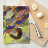 Linge De Cuisine Fugue peinture Abstraite par Kandinsky (Quart Plié)