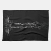 Linge De Cuisine Fumée de dragon noir (Horizontal)