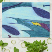 Linge De Cuisine Fumes bleues (Plié)